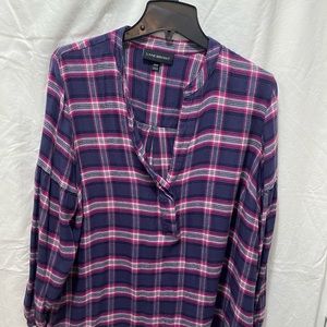 lane Bryant plus size Women’s Flannel long sleeve top